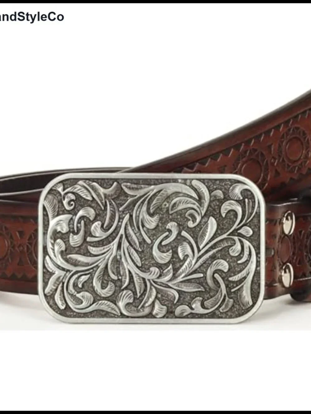 Vintage Western PU Leather Belt Adjustable Unisex Cowgirl Waist
